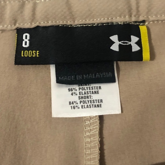 Under Armour Women’s Beige Tan Golf Hiking Sport Skort size 8 - Picture 9 of 11